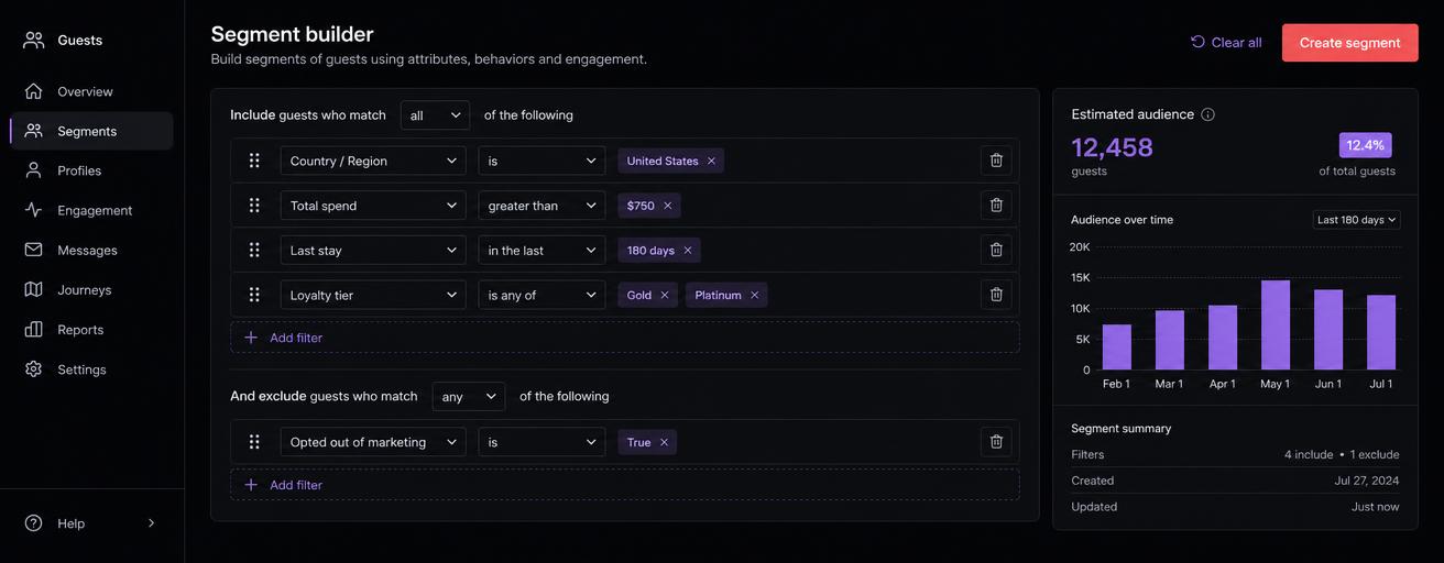 OUTRCH smart segment builder