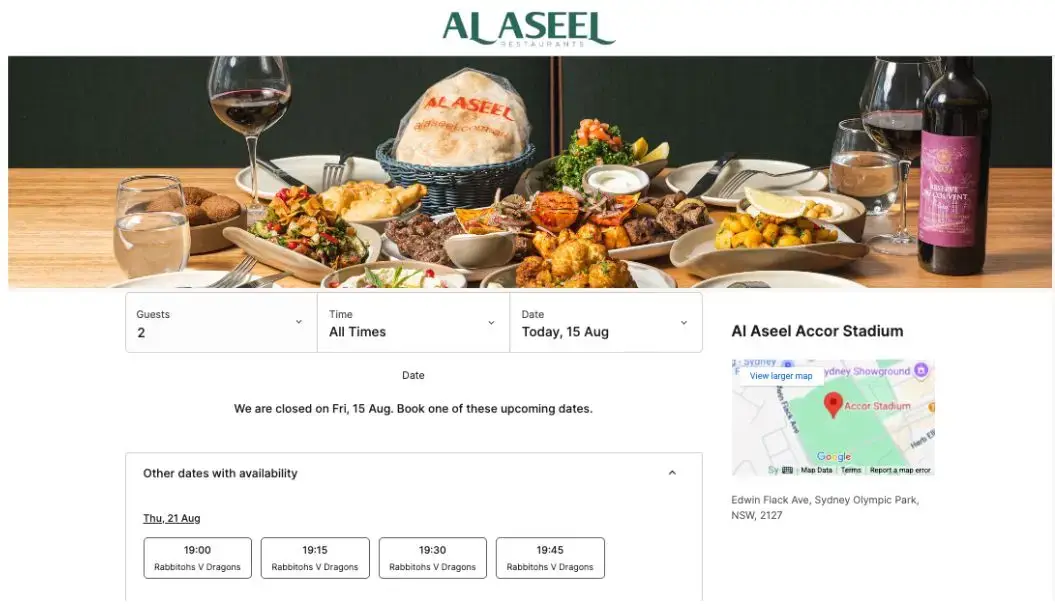 Al Aseel new branded booking widget via OUTRCH