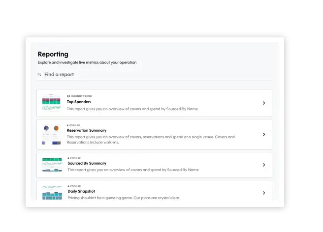 photo of reporting dashboard