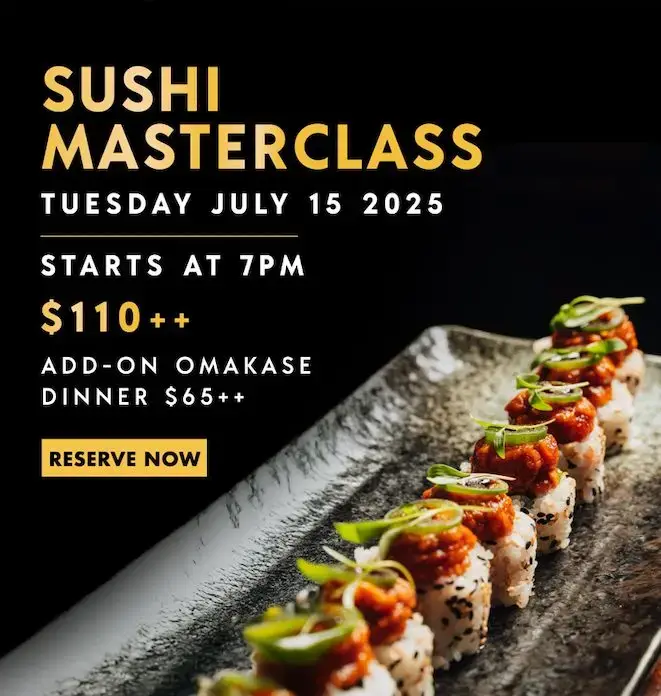 sushi masterclass marketing email groot hospitality