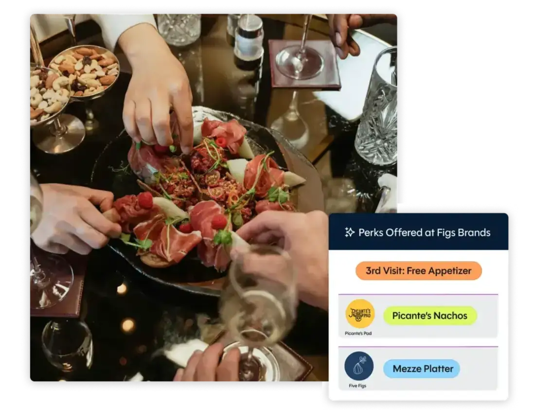 photo of people eating appetizers